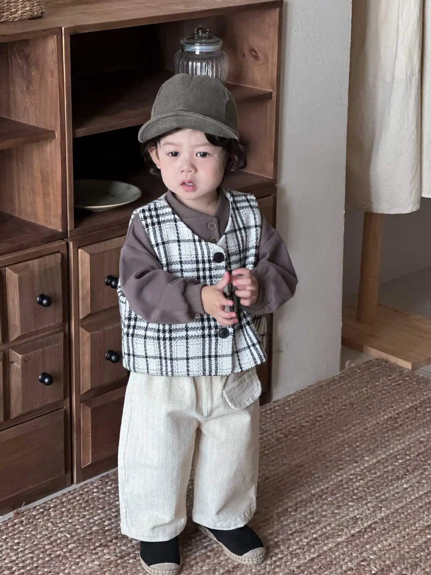 2025 outono novo bebê manga longa moletom sólido infantil solto algodão pulôver meninos meninas moletom casual roupas da criança