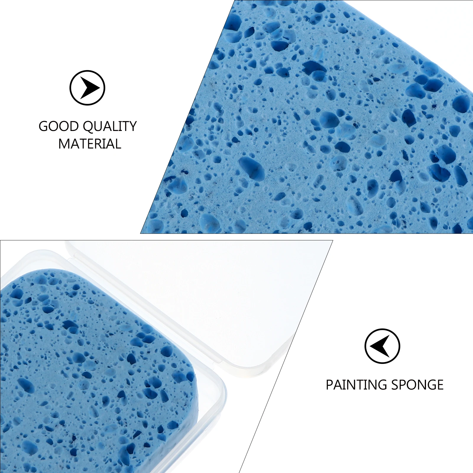 

Water Chalk Sponge For Art Painting Graffiti Tool Strong Water Absorption Durable With Storage Box Included Painting Sponge