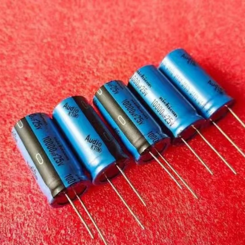 2PCS KT 25V10000UF Volume 22X40MM 105 Degrees Nichicon Audio Electrolytic Capacitors UKT1E103MRD 10000UF 25V NEW
