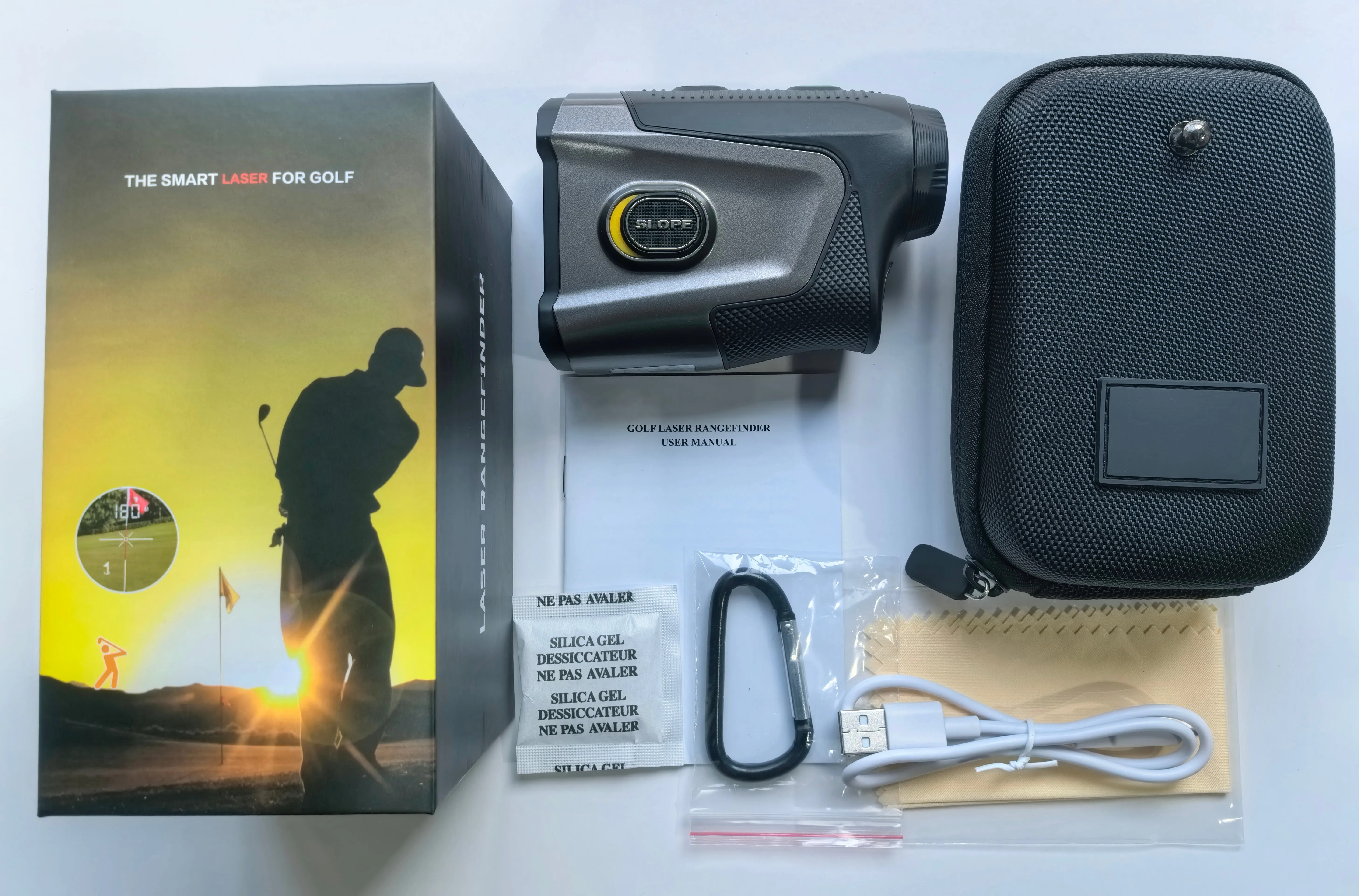 إصدار جديد لعام 2025 من Rangefinder Golf 1000Y قياس مسافة الصيد 185 جرام مكتشف نطاق الجولف القابل لإعادة الشحن مع منحدر #6