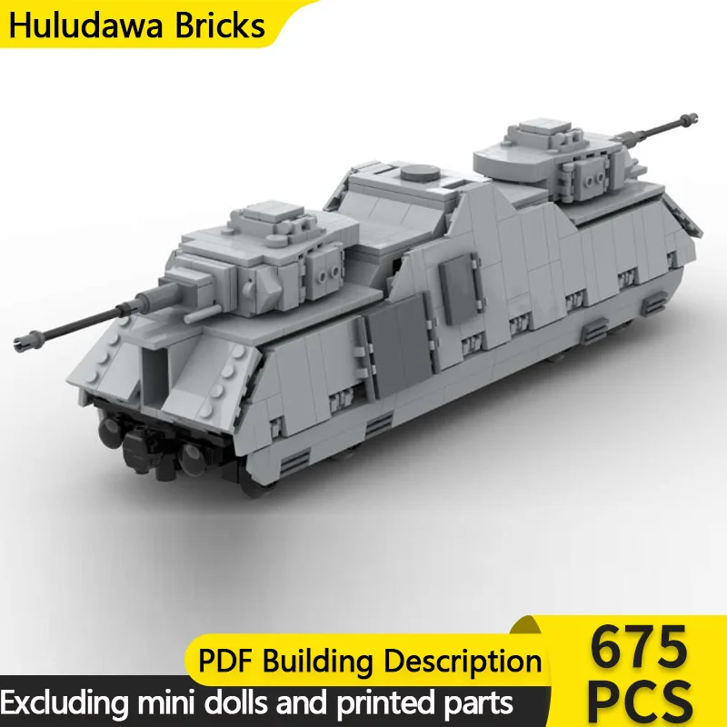 

City Car Model MOC Building Bricks Germany Armored Railway Vehicle Modular Technology Children Holiday Gifts Assemble Toys Suit