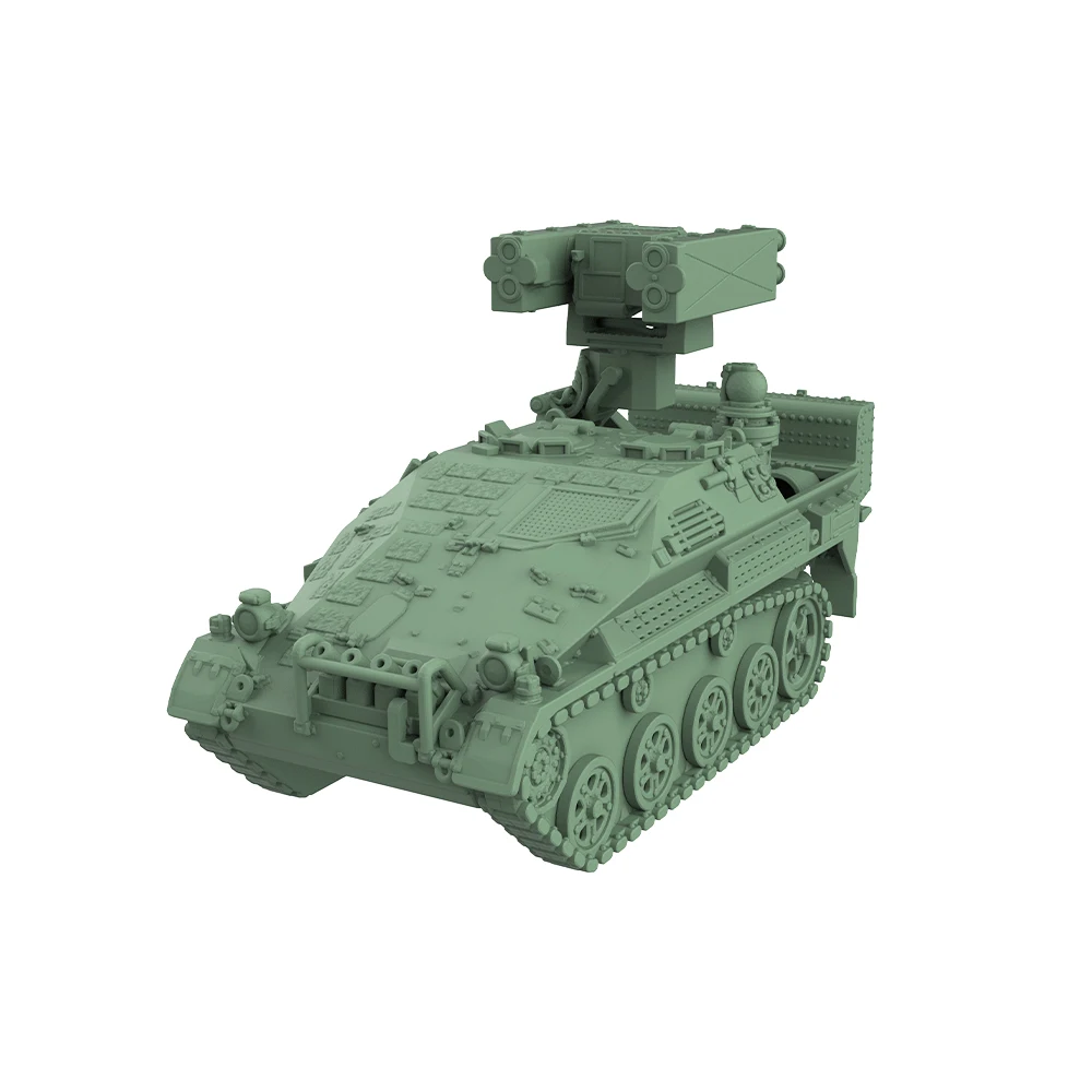 

1/220 1/160 1/87 SSMODEL SS779 Железнодорожная военная модель комплект Германия Wiesel Ozelot Light Air Defense System Carrier