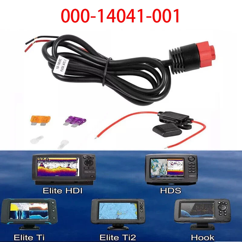 Reemplazo de Cable de alimentación de gancho MX 000-14041-001 HDS/Elite, 3 pies, alimentación de 2 cables solo se adapta a Lowrance HDS, Elite FS, Elite Ti2