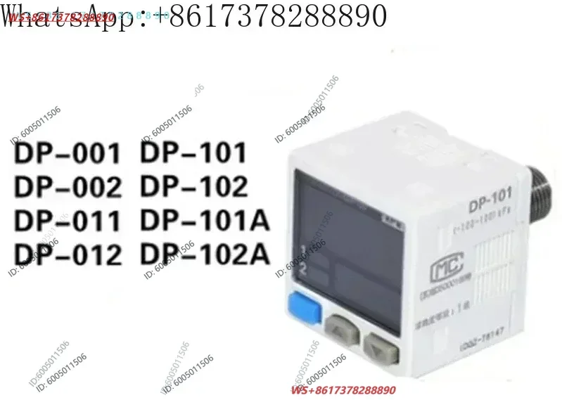 Digital Display Vacuum Negative Pressure Sensor Barometer DP-001 DP-002 DP-011 DP-012 DP-101 DP-102 DP-101A DP-102A
