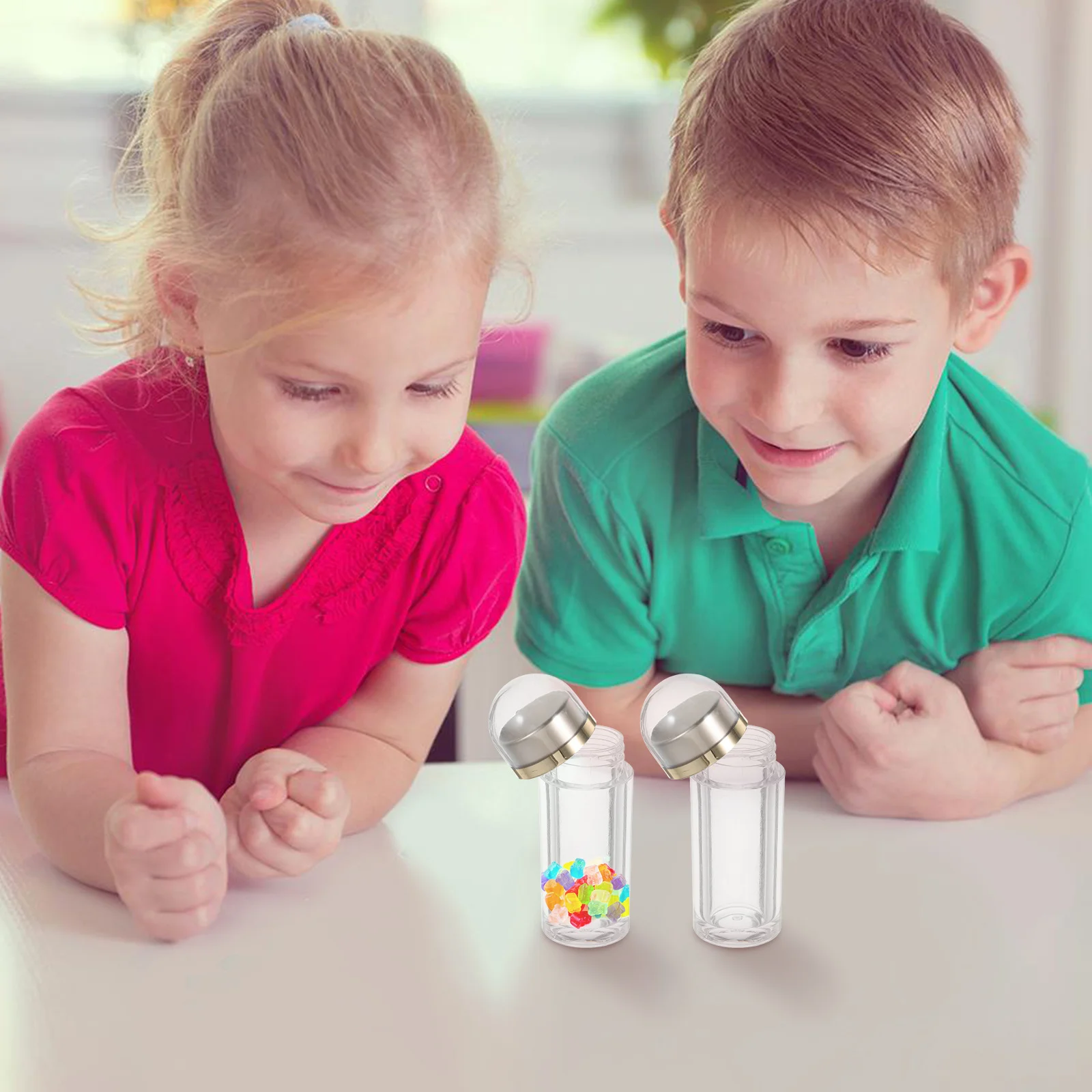 

4pcs Plastic Candy 12Ml Small Portable Capsules Sample Containers Mini Medicine Bottles Travel Pill Cases Empty Jar Bottles For