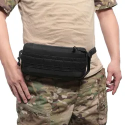 (Tactical) Waist Bag Outdoor EDC Nylon Pouch Multi-Function Daypack Fishing Backpack Cycling Molle Bags Hiking Camping Hunting