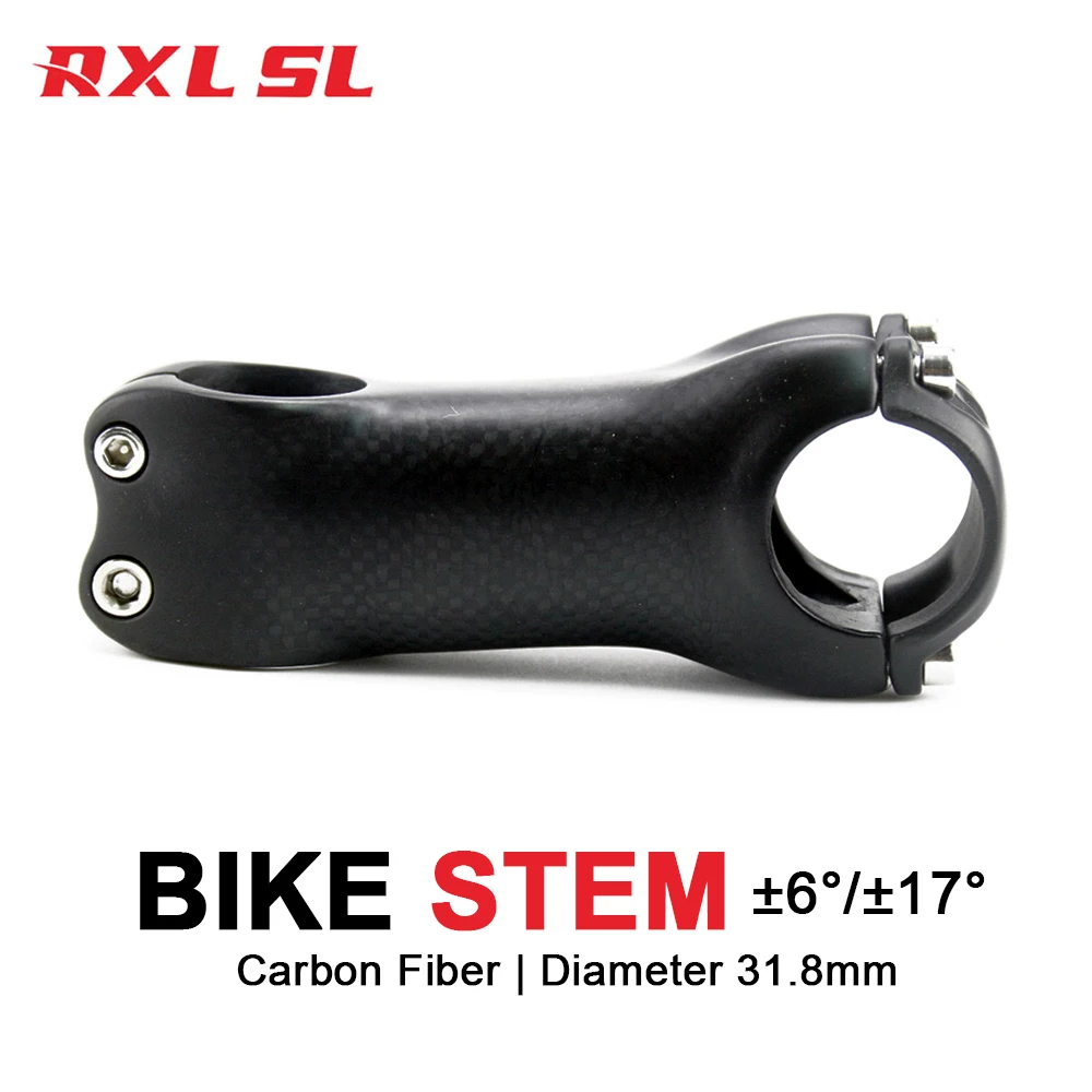 rxl sl carbon stem 17 degree 70mm stem carbon fiber stem road bike mountain bike carbon stems bicycle handlebar stem 60-130mm 6°