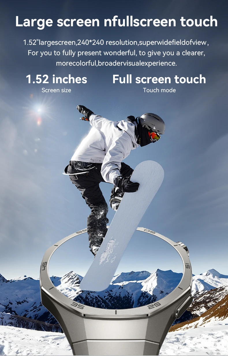 IYTSFT 2026 New Smart Watch 1.52" HD Game Dial Wireless Charging Bluetooth Call Heart Rate Monitor Fitness Tracker Sports Gift
