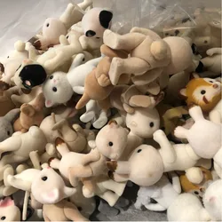 Reunindo Animais Famílias Parcial Defective Bulk Cargo Bonito Coelho Urso Cão Mistura Parcial Sem Cauda, Random Animal Figura Brinquedos