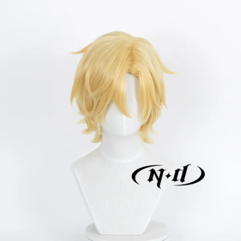ND Ash Lynx Cosplay Pruiken Banaan Vis Anime Cosplay Blond Haar Pruiken voor Comic Con Coser Kostuum Themafeest Hittebestendig