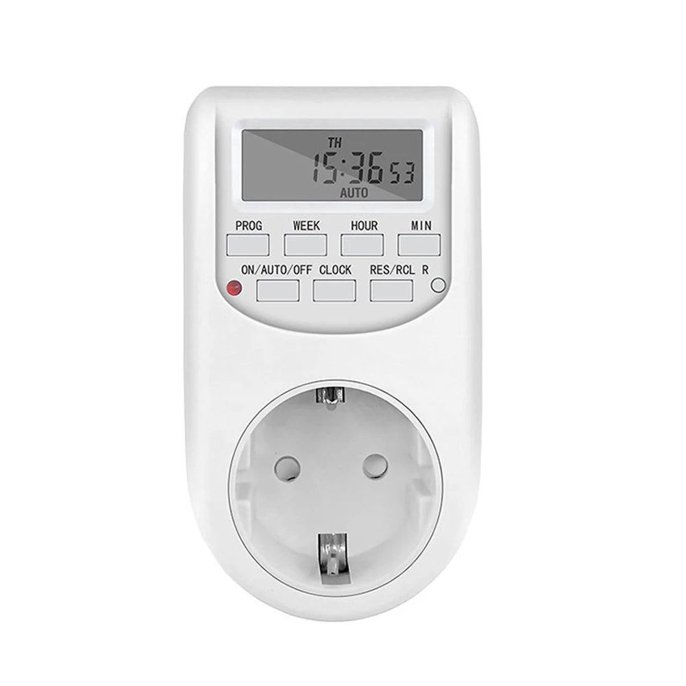 For Energy Saving Automatic Timer Switch Digital Timer Socket 1-minute Minimum Setting 16 Programmable Settings