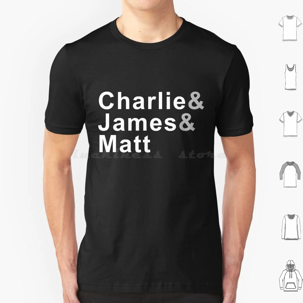 Charlie _ Amp _ James _ Amp _ Matt T Shirt Big Size 100% Cotton Busted Music Band Mcbusted Charlie James Bourne Matt Willis