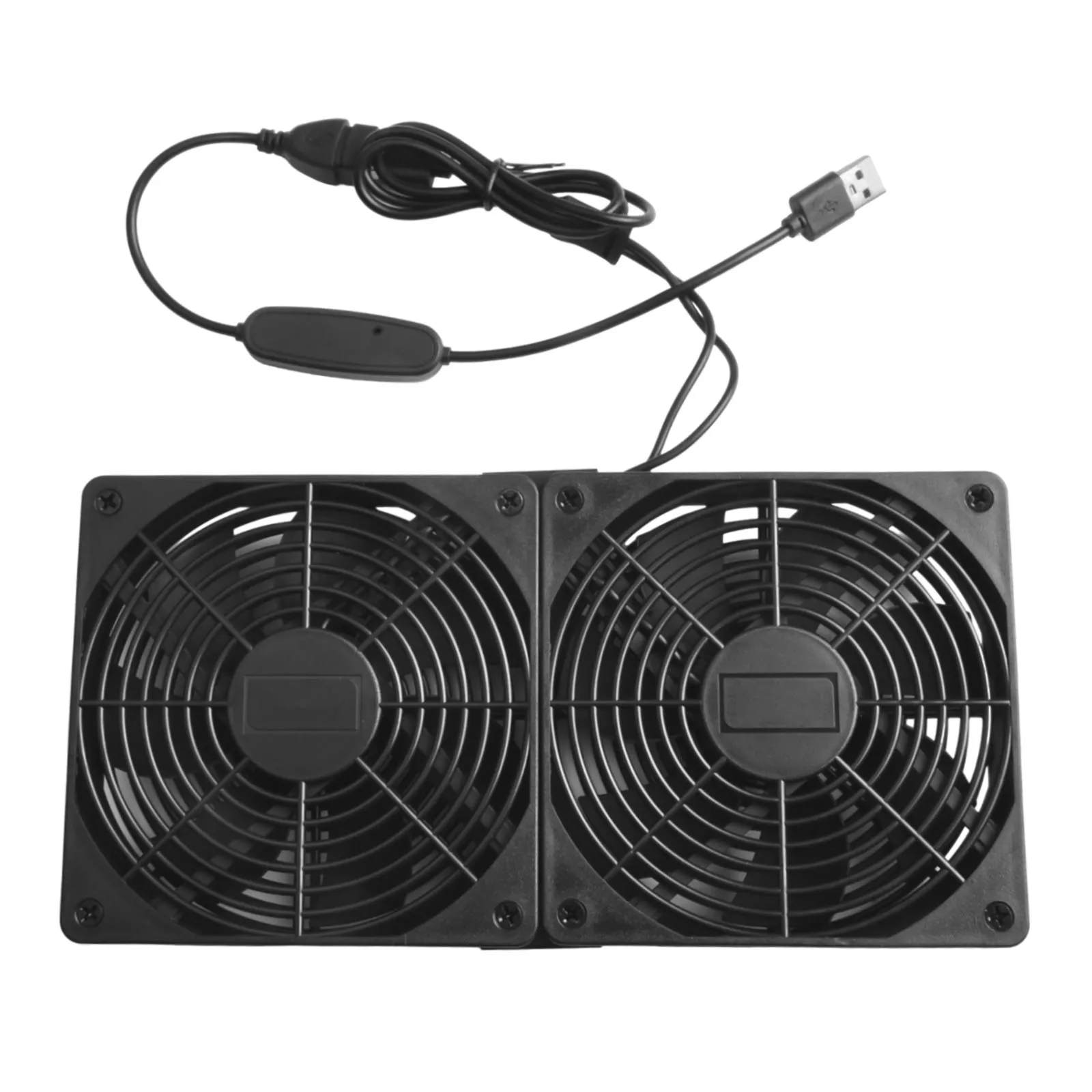 5V USB Powered Fan 120mm USB Router Fan For Home Office 100CFM Airflow 27dB Noise Level 5V USB Power 80cm Cable Length