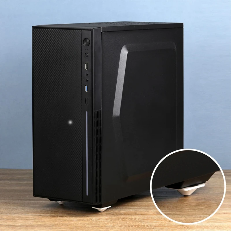 Black Mini Casters Wheels Self-Adhesive Stainless Steel Casters Wheels 360 Degree Rotation Trash Can Caster