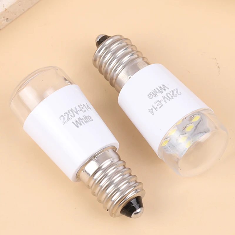 1pc Universal Household Sewing Machine Light LED Bulb E14 110-220V 1W Illuminate Lamp DIY Threaded /Plug-in Craft Light Bulb