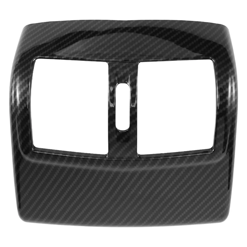 

NEW-ABS Carbon Fiber Rear Air Condition Outlet Vent Cover Trim Sticker Accessories For Mercedes Benz W212 E-Class 2012-2015