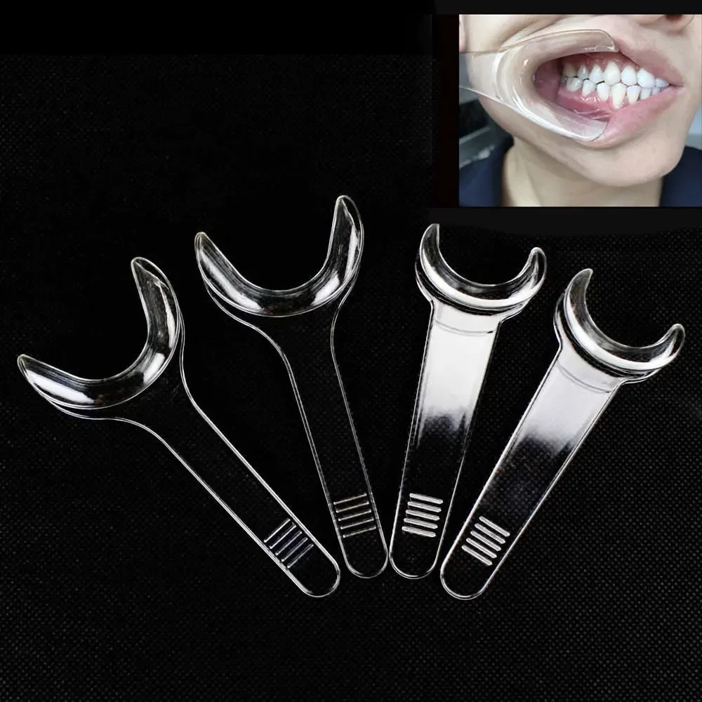 4PCS Dental Lip Pressure Retractor T-Shape Intraoral Cheek Orthodontic Teeth Mouth Opener for Photography Autoclavable Dentist