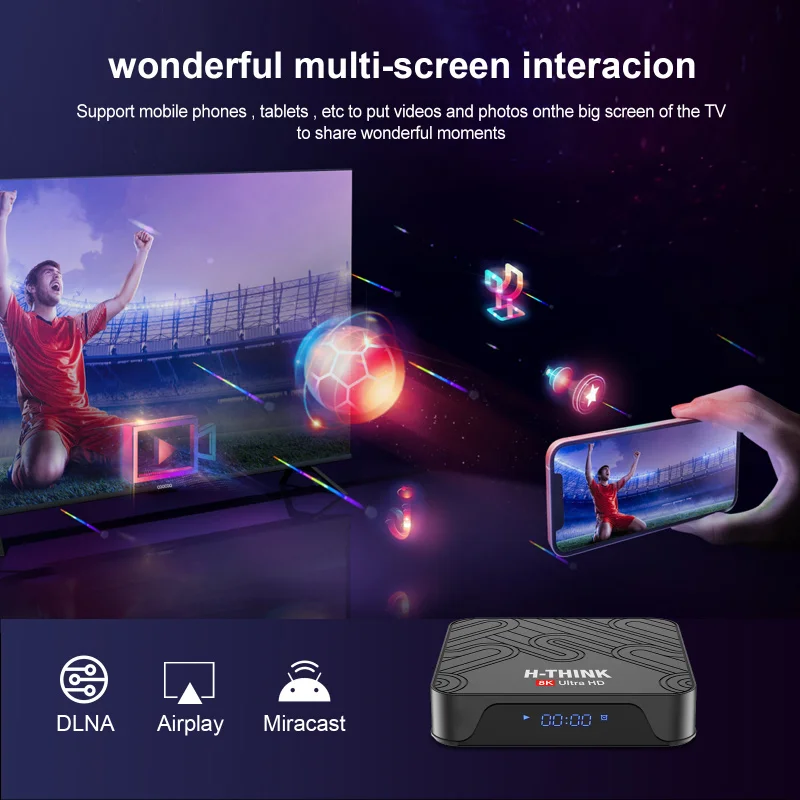 Q96 H-THINK M300 Android14 TV Box Allwinner H313 ثنائي الواي فاي 4G 5G 8K 8GB 128GB مشغل وسائط عن بعد صوتي BT 5.0 جهاز فك التشفير iptv