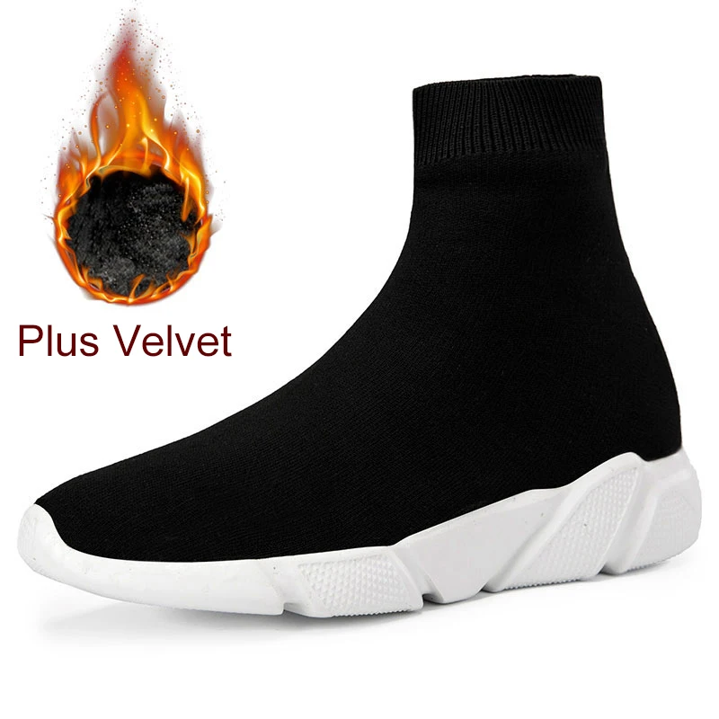 

MWY Women Boots Comfortable Socks Sneakers Fashion Couple Ankle Boots Chaussure Femme Sports Man Casual Shoes Plus Size