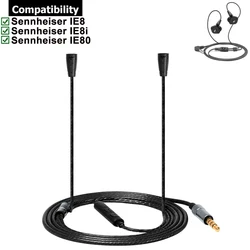OFC Replacement Stereo Audio Cable Extension Music Cord Wire for Sennheiser IE80 IE8I IE8 Headphones Earphones