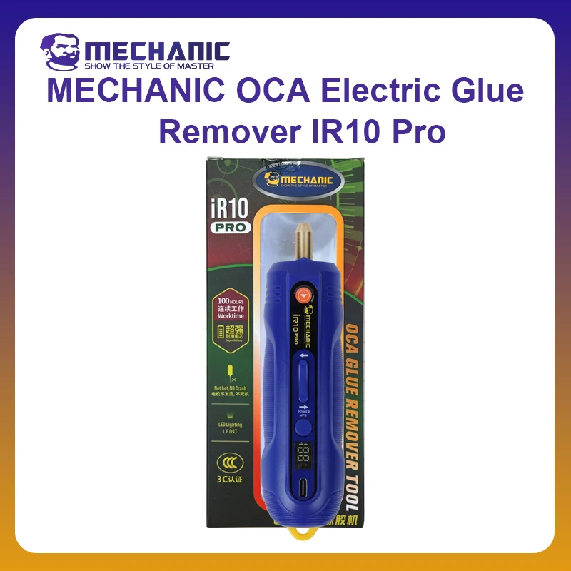 MECHANIC OFFICIAL iR10 PRO Electric Glue Remover Pen 6in1 Third Gear Adjustable Mobile Phone Screen Glue Remover Polishing Tool