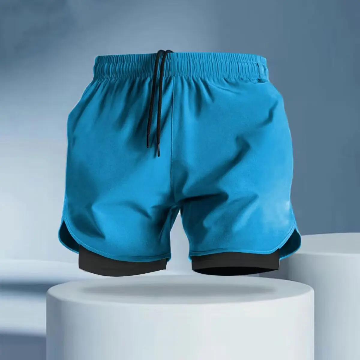 

Мужские шорты для бега 2-в-1, быстросохнущие, дышащие, для активных тренировок, занятий спортом, бега, велоспорта, летние мужские шорты для бега, мужские брюки