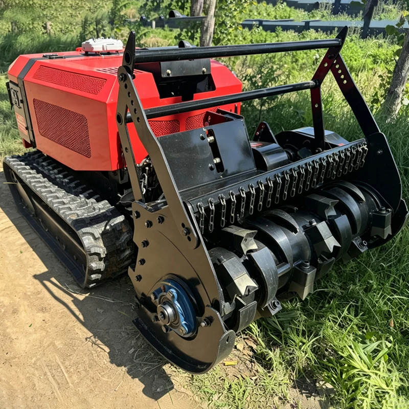 800MM Heavy Duty Mulcher Land Clearing Machine Remote Control Brush Cutter for Forest Undergrowth Shrubs Vines Small Trees
