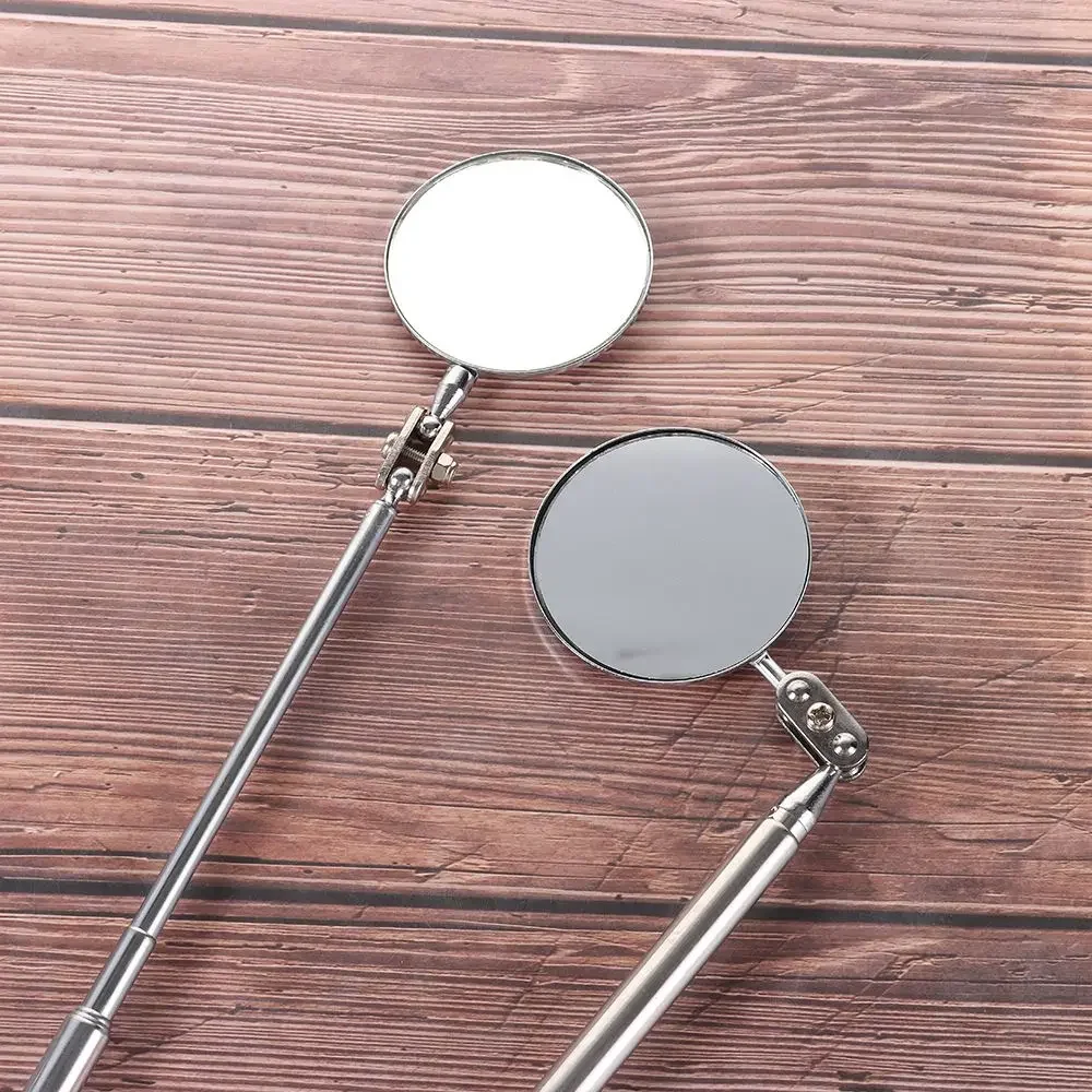 Portable Round Mirror Car Tools Car Mechanical Repair 360 Retractable Telescopic Inspection Detection lens Angle View