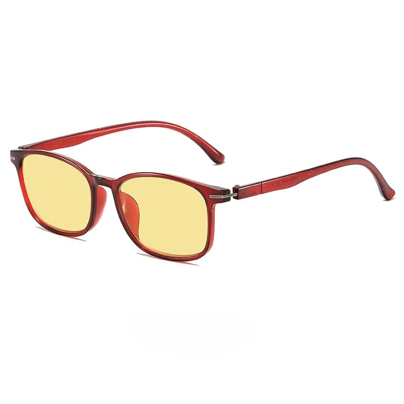 Kleine nachtkijker met vierkant frame en plus dioptrie HD blauw licht blokkerende leesbril unisex nachtrijbril