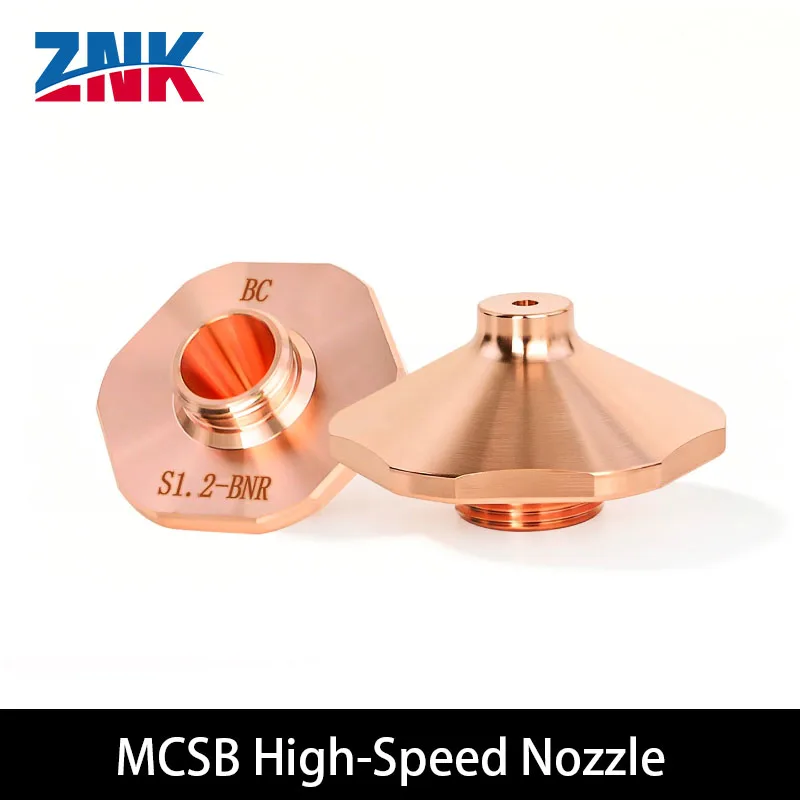 ZNK BOCHU Original Laser Cutting Nozzles MCSB Copper Nozzles D28 H15 M11 Ruffled Edge Protrusion Raised For BOCI Cutter Head