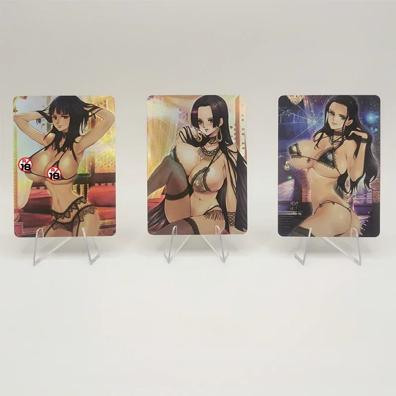 9PCS/Set Terrible Tornado Sexy Anime Goddess Collection Card Boa Hancock Nico Robin Android 18 Tifa Christmas Gift