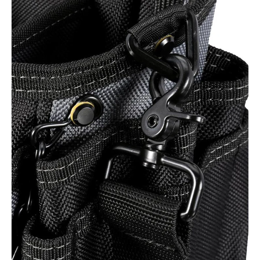 TOUGHBUILT TB-CT-114 Journeyman Electrician Pouch + Shoulder Strap with 21 Pockets and Loops Electrician\'s Special Tool Kit