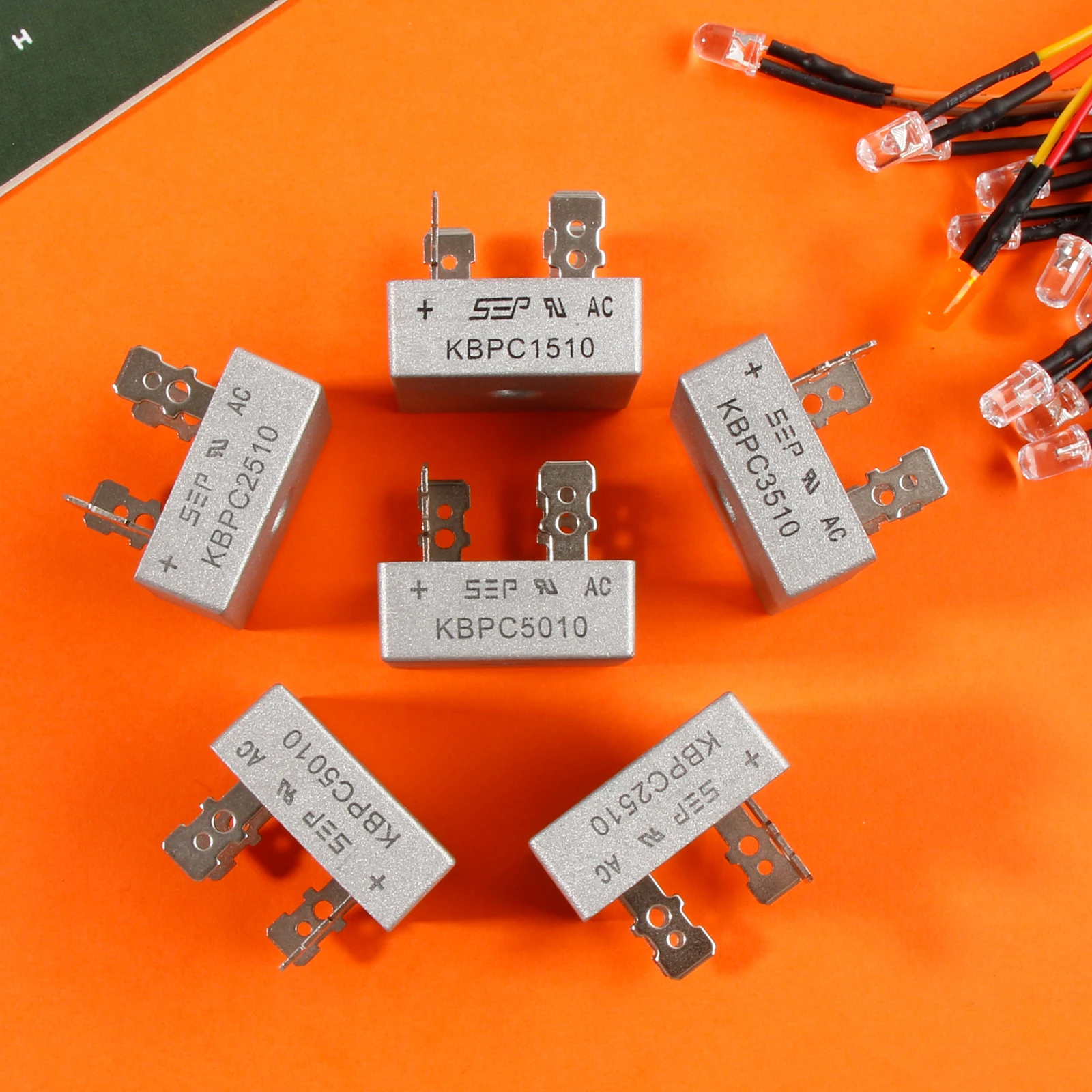 مقوم جسر ديود kbpc5010 kbpc1510 kbpc2510 pcb3510 50a v مكونات إلكترونية أحادية الطور ، 2