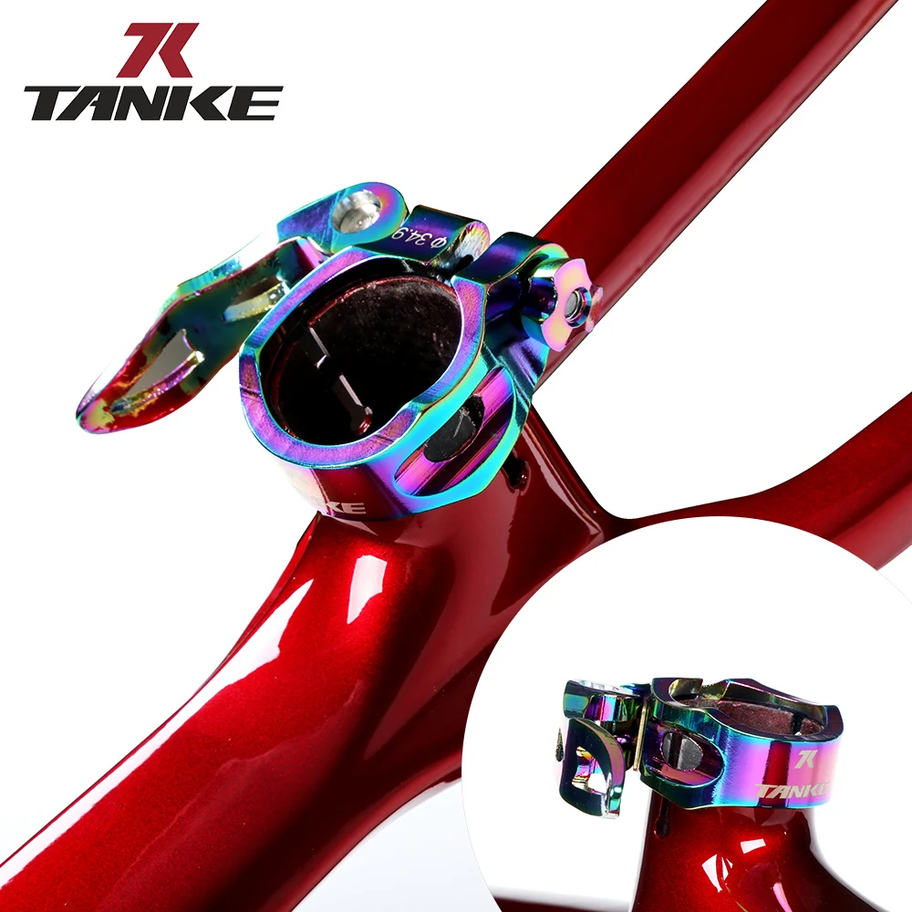 Tanke Mtb Quick Release Seatpost Clamp Aluminium Tube Bicycle Seat Post Clamping Bike Canoe Pipe Saddle Collar Bolt 31.8 34.9