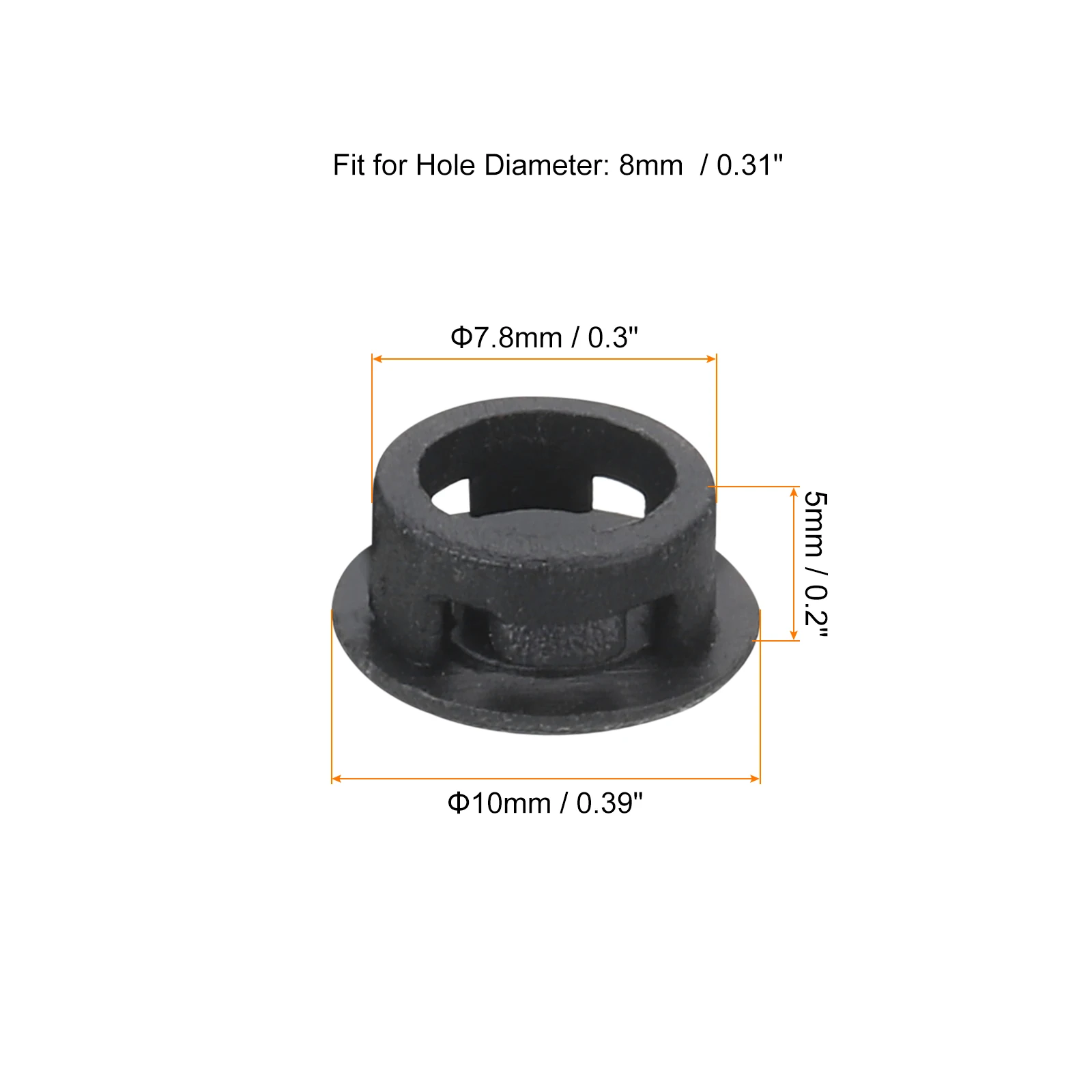 1-76Pcs Round Plastic Plugs Black Tubing End Caps Furniture Leg Pipe Insert Glide Protection 10-114mm for Chair Sofa Table Shelf