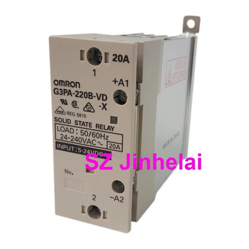 Omron-riel de guía de G3PA-220B-VD-X, relé de estado sólido, 20A, 5-24VDC, auténtico y Original