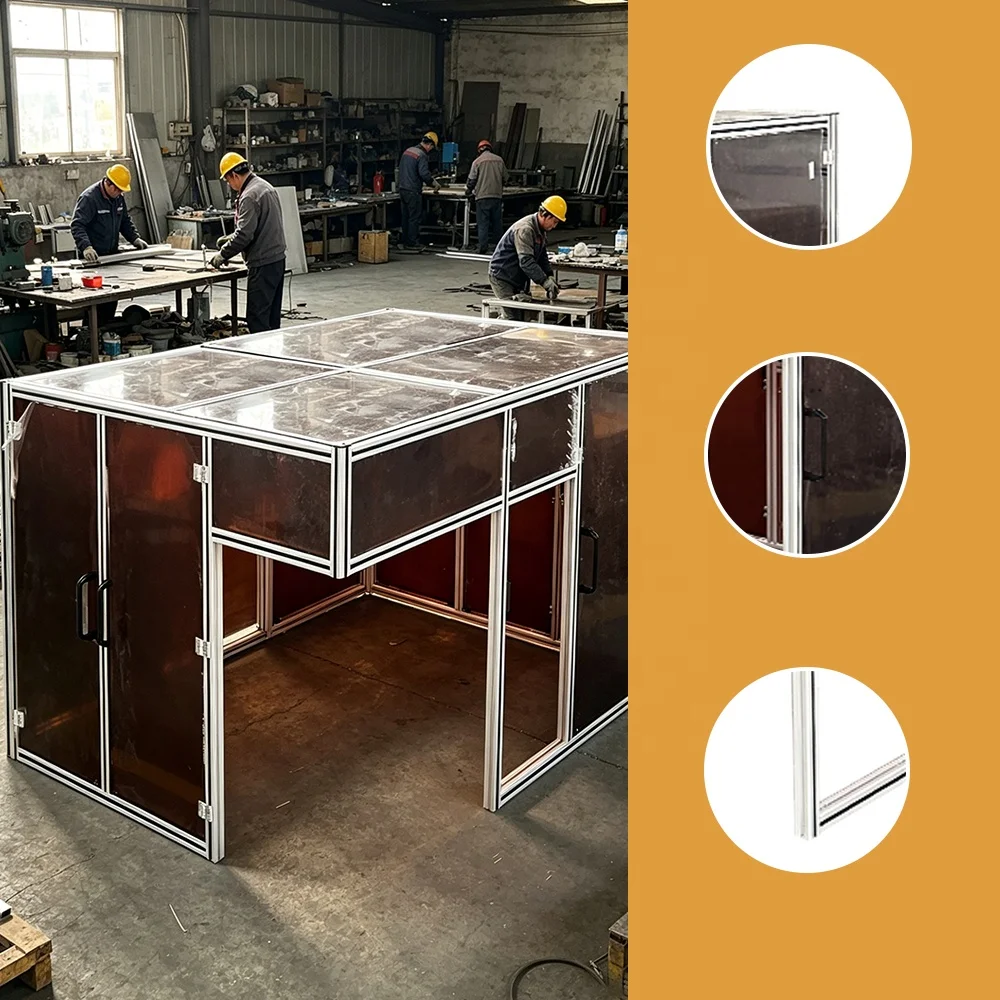 Custom extruded aluminum equipment housing with weatherproof seals for outdoor and outdoor indicator use