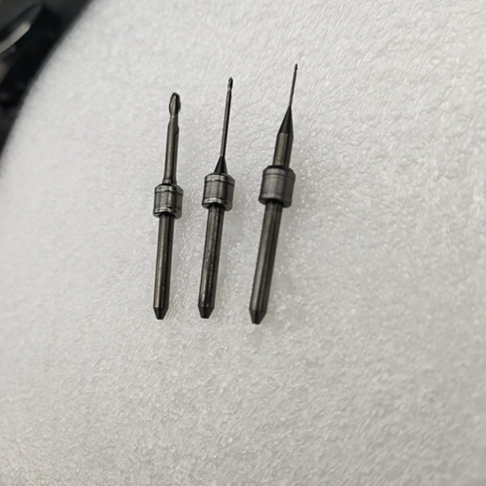 Flaches Ende 0.6/1,2mm amann girrbach pmma Bohrer 0.3/0.6/1.0/2,5mm Dental labor Peek Wachs fräser Erdbeer