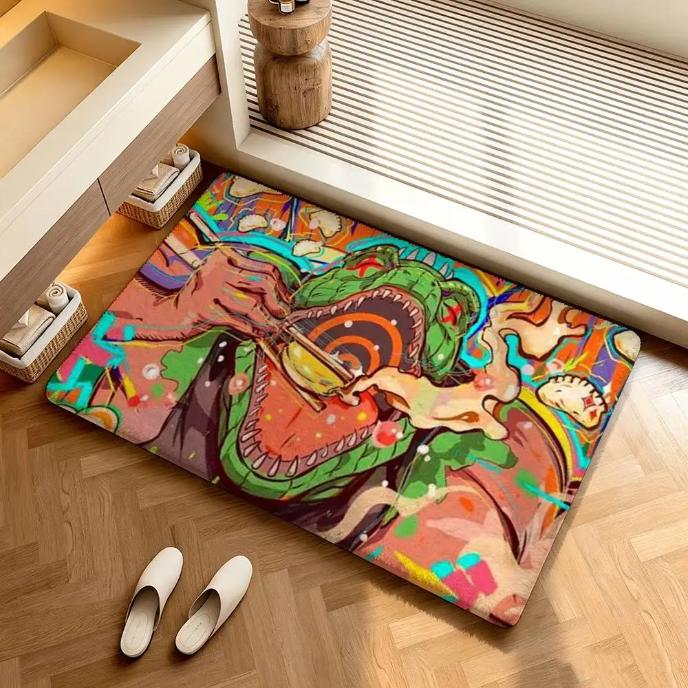D-orohedoro Anime  Shower Room Absorbent Small Floor Mat Soft Comfortable Decorative Foot Mat