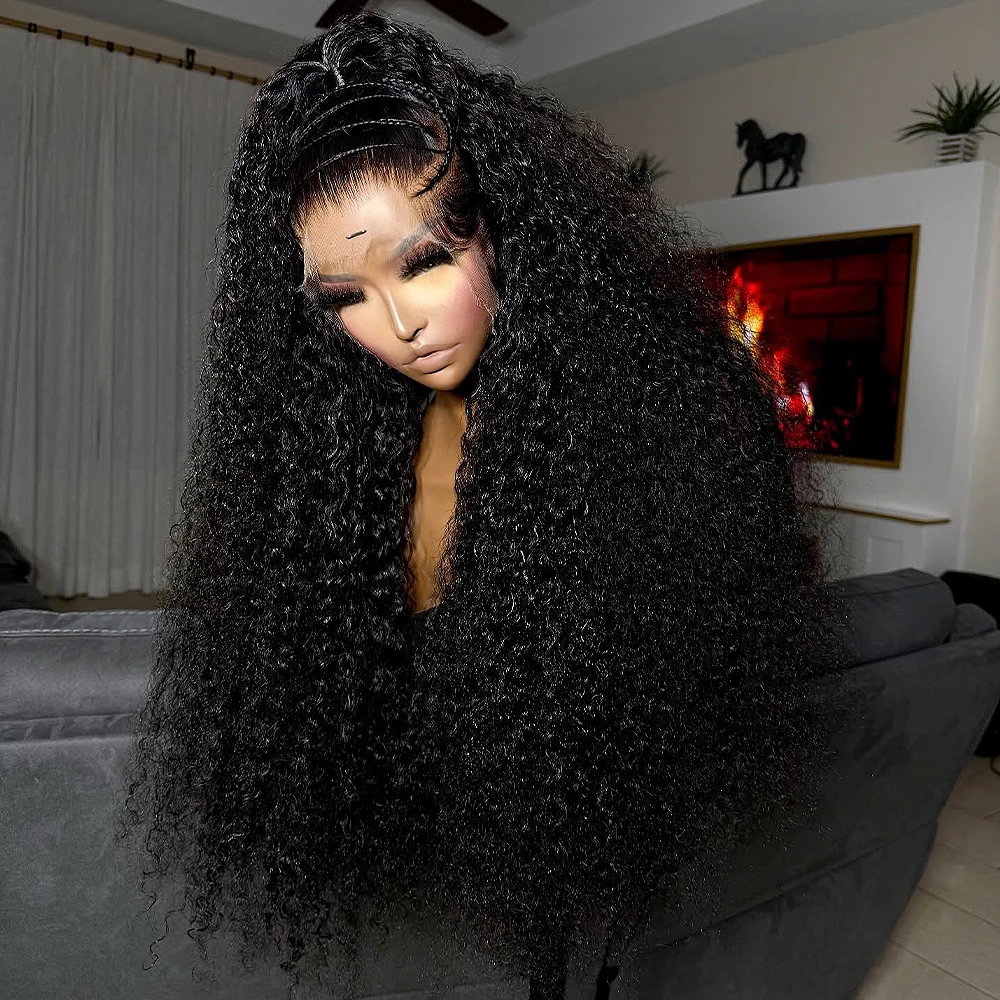 

Wear And Go 400 Плотность 13x6/360 HD Кружевные фронтальные парики Бразильские 16-36 дюймов Глубокие вьющиеся человеческие волосы Парики для чернокожих женщин Предварительно сорванные