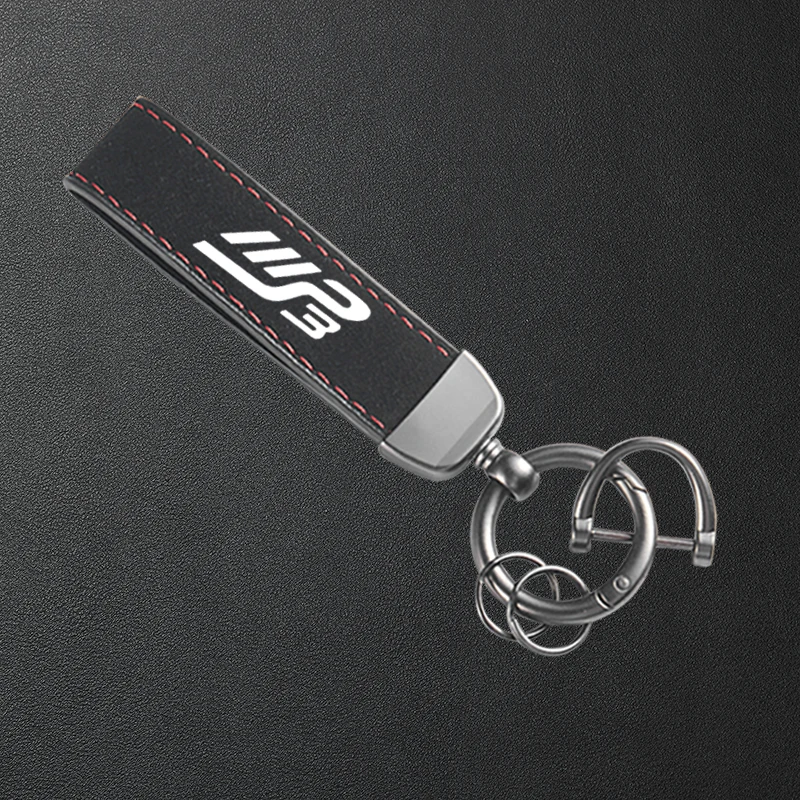 For Piaggio MP3 125 300 400 500 MP3125 MP3300 MP3500 Motorcycle Keyring High-Grade Leather Suede Keychain Accessories