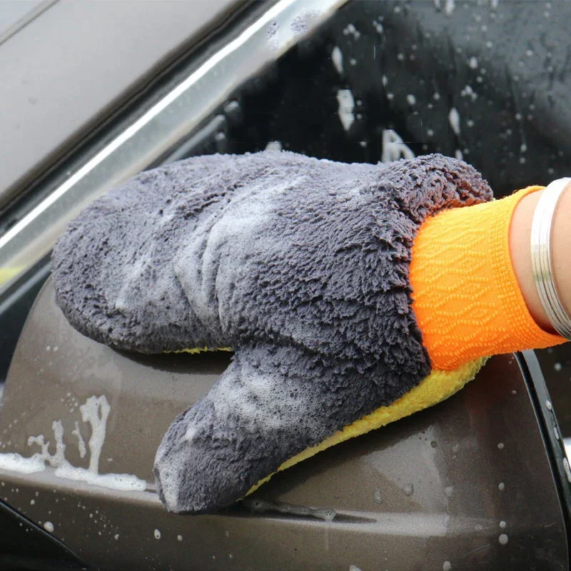 Toalla de arcilla polimérica para lavado de coches, nueva tecnología, tela de arcilla para detalles de coches, toalla de microfibra de arcilla mágica, guantes, accesorios para coche, 3 uds.