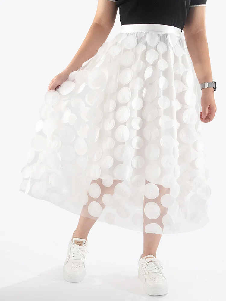 

Универсальная лоскутная юбка Faion Me Ele Юбка-миди из полиэфирного волокна с высокой талией Универсальная лоскутная юбка Sle Me