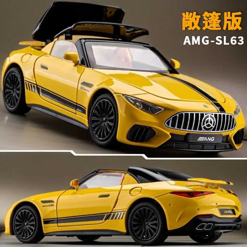 

1:22 Benchi SL63 модель автомобиля из сплава, имитация трансформируемого спортивного автомобиля, украшение, детская игрушка