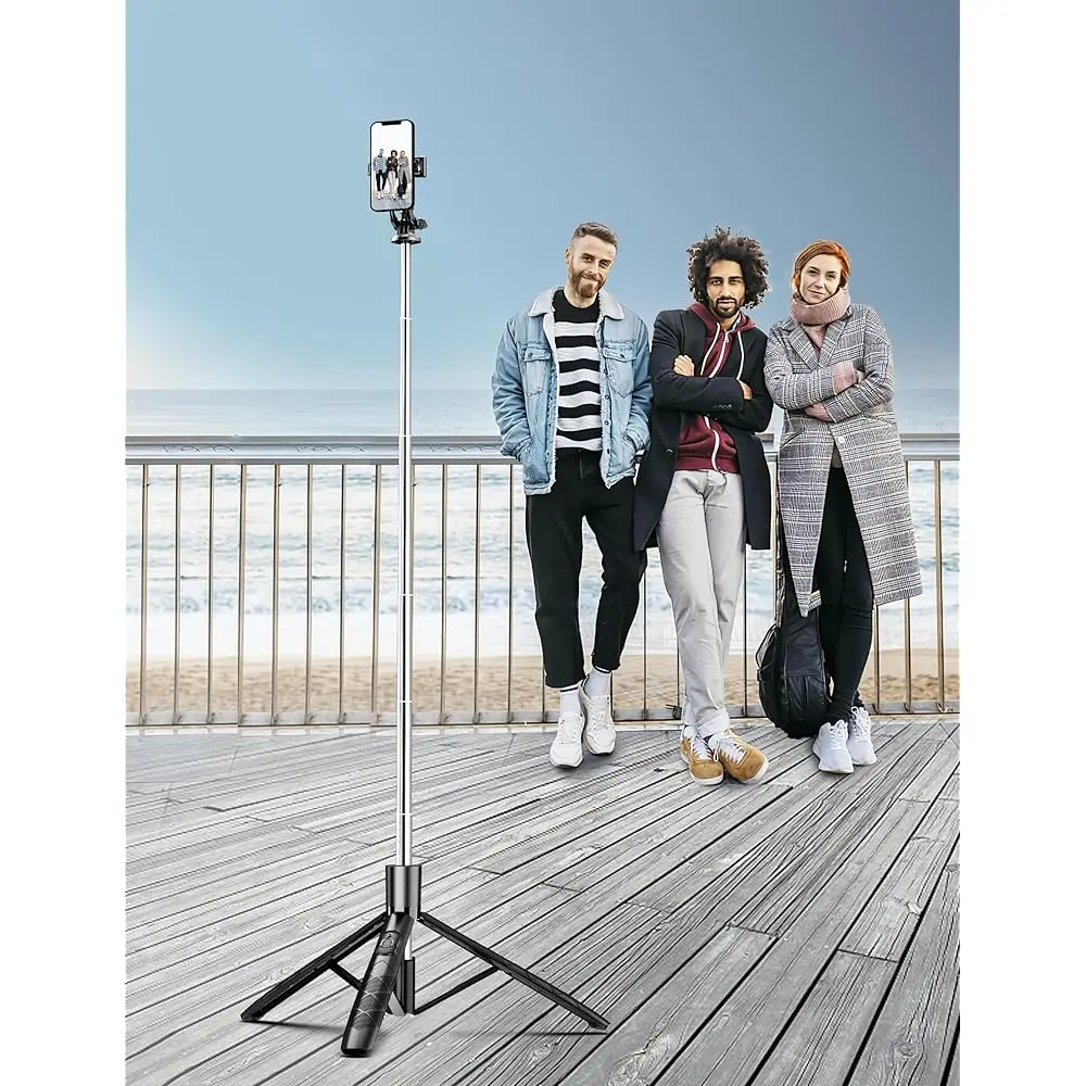 

Штатив-монопод для телефона 71 дюймов, универсальный выдвижной штатив для смартфона с беспроводным пультом ДУ, подставка-трипод для iPhone и других телефонов