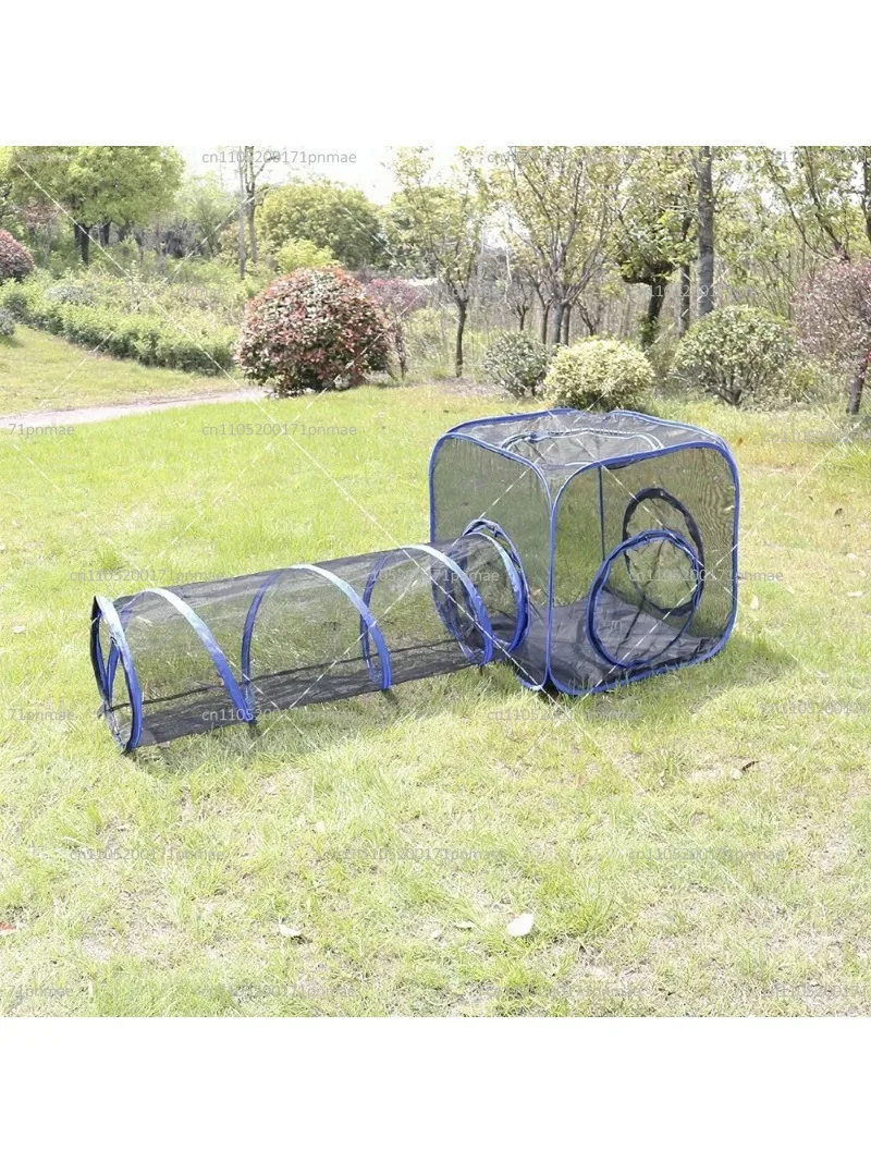 Outdoor Pet Tent Tunnel Folding Fence for Cats and Dogs Four Seasons Universal Random Combination
