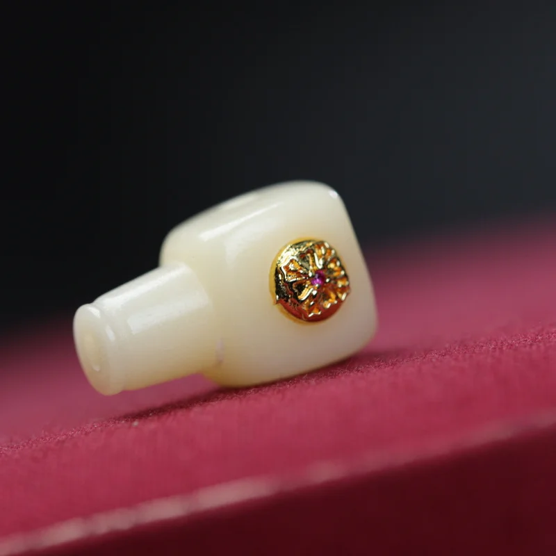 - inlaid with rune patterns, Buddhist bead bone bracelet, three-way connector accessory, compon