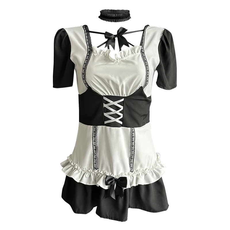 Conjunto de vestido uniforme sexy empregada, Puro Desejo, Fantasia japonesa Loli, Cosplay, Vestido bonito princesa, Lolita