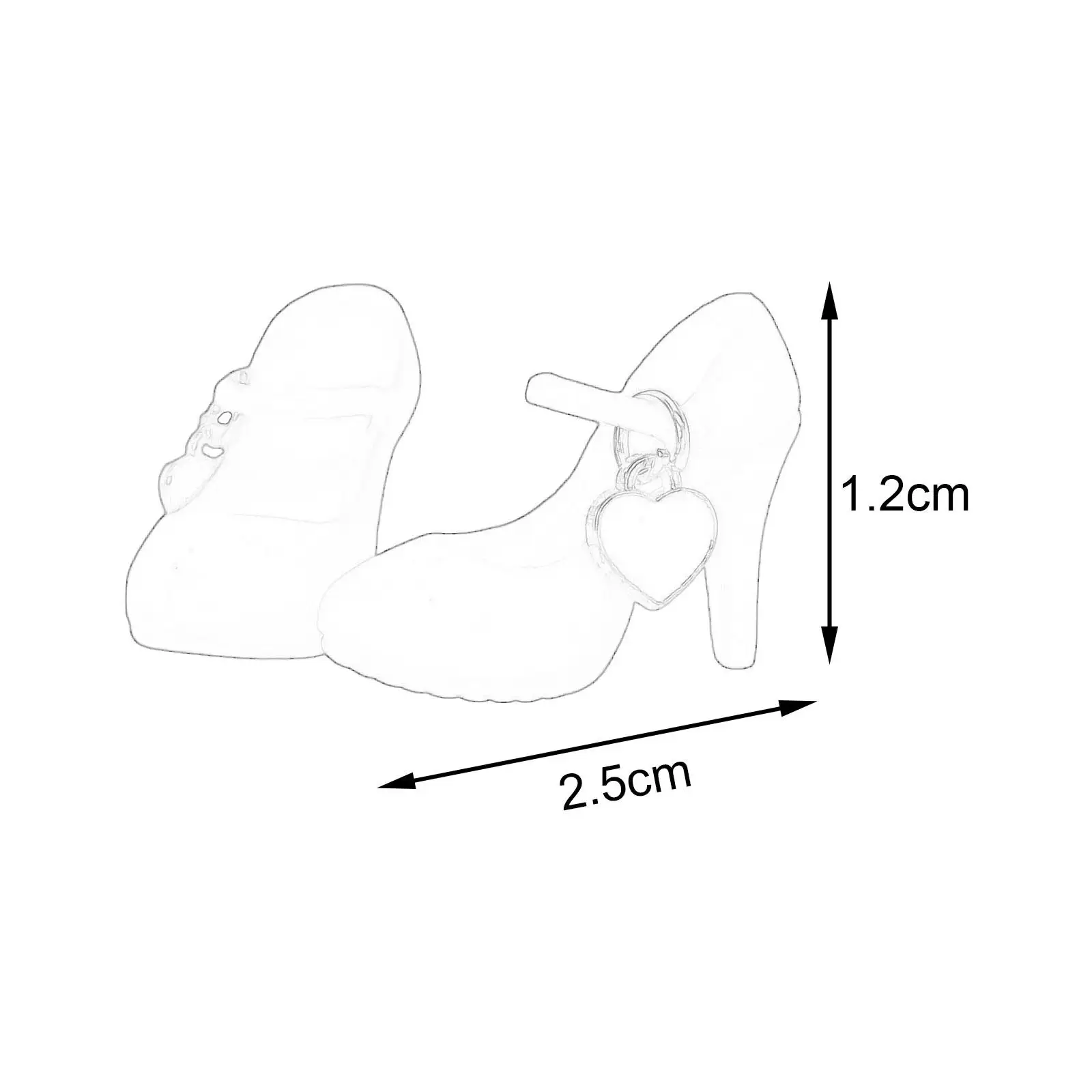 Plastic High Heeled Doll Fashion Shoes for 1 6 Scale Female Action Figures Clothing Accessory Set - view 3