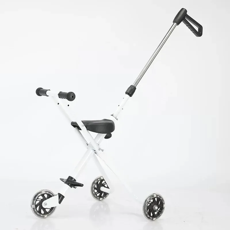 Travel Pram For 6 12 Years Old Kids Lightweight Folding Outdoor Stroller 360 Swivel